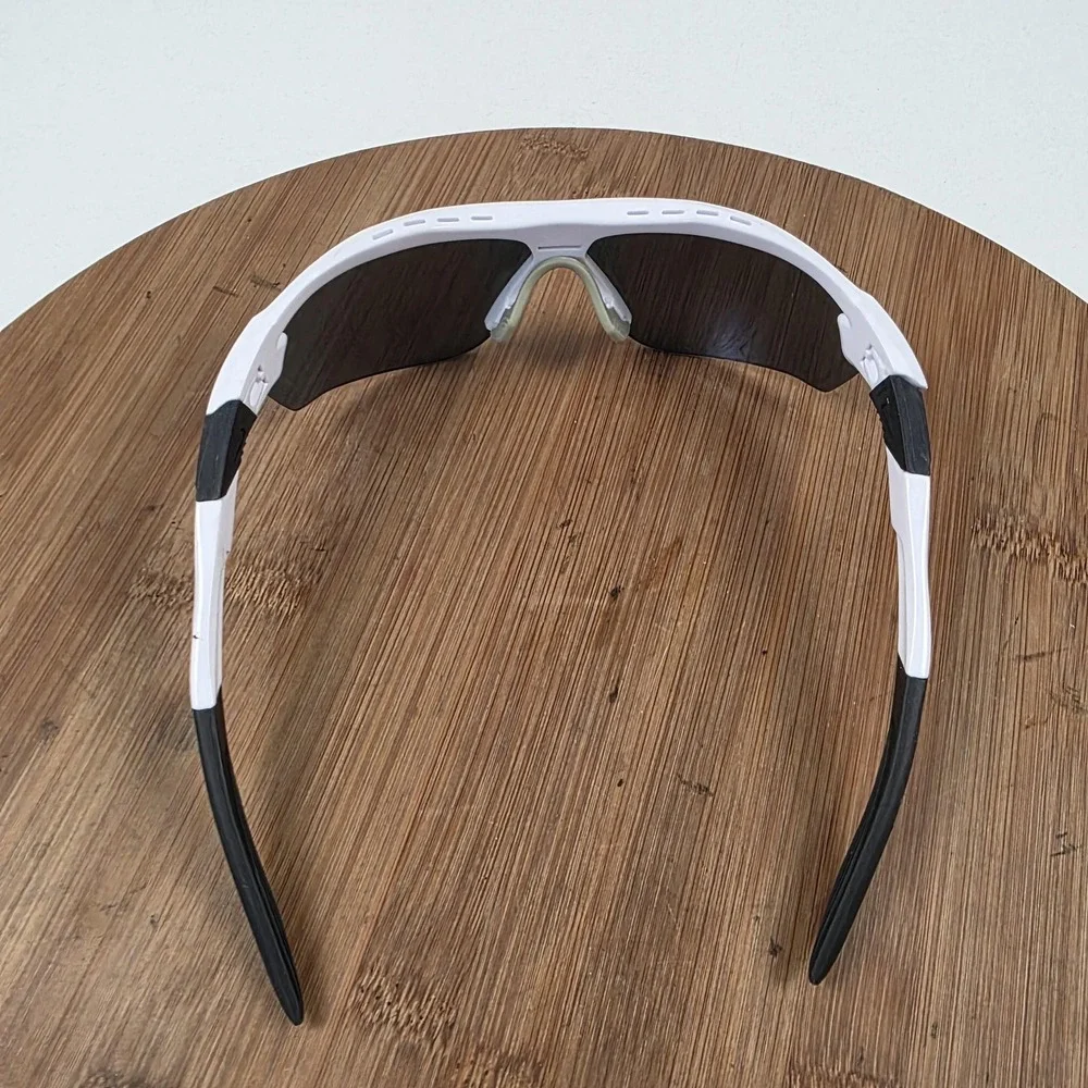 Nike Show X3 Sunglasses Mens 72-09-130 White Purple Mirrored Shield DN9252